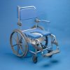 Shower commode chair self propelled